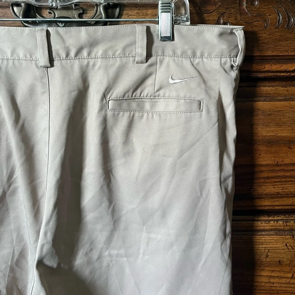 Nike Men's Beige Flat Front Shorts